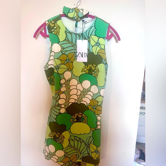 Zara Dresses Nwt Zara Dress With Matching Scrunchie Poshmark